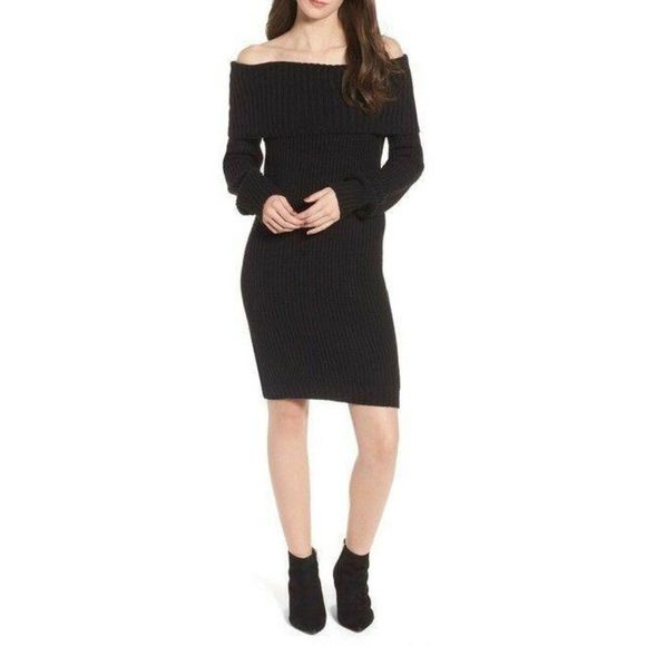 Cotton Emporium 9670 M Sweater Dress Off Shoulder - Picture 1 of 8